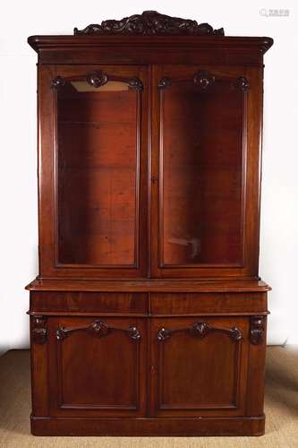 VICTORIAN MAHOGANY BOOKCASE