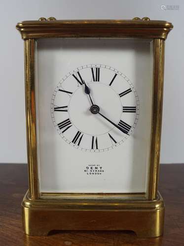 FRENCH BRASS CARRIAGE CLOCK