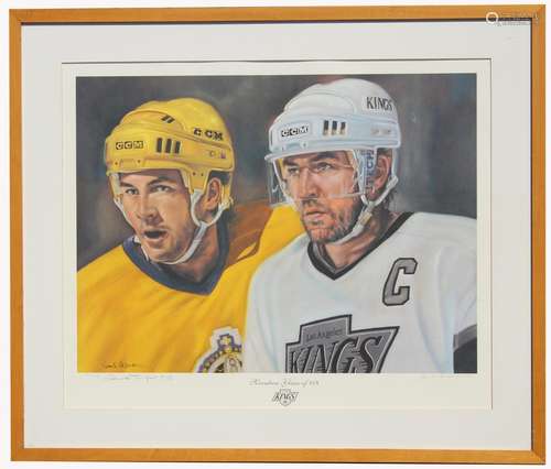 Los Angeles Kings Dave Taylor Signed Lithograph