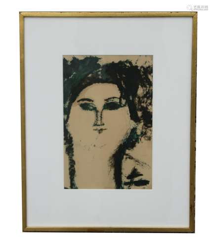 Amedeo Modigliani Color Lithograph