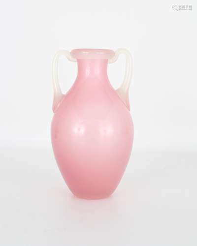 Steuben Style Hand Blown Art Glass Vase