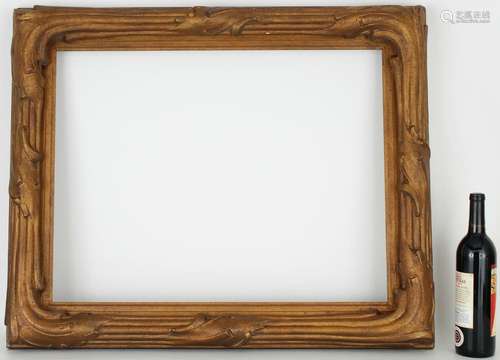 19th/20th C. Carved Giltwood Arts and Crafts Frame