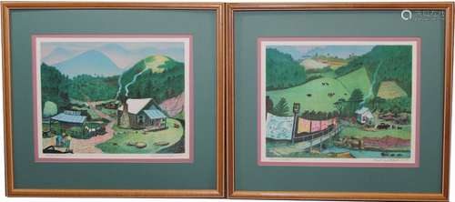 (2) Buell Whitehead (FL. 1919 - 1993) A/P Lithos