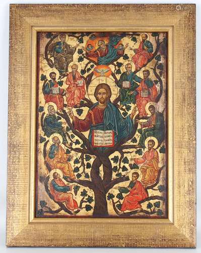 20th C. Figural Russian Icon