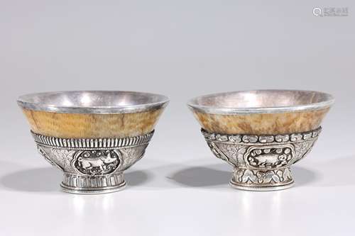 Two Sino-Tibetan Alms Bowls