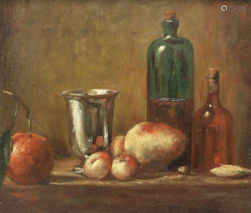 Richard C. Pionck Oil on Board Still Life.