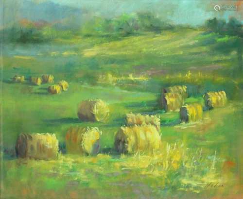 Jane Haher Signed Oil on Canvas 