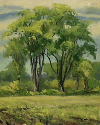 W.A. Drake Signed Oil on Canvas Landscape.