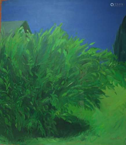 Cornelia Foss Signed Oil on Canvas Landscape.
