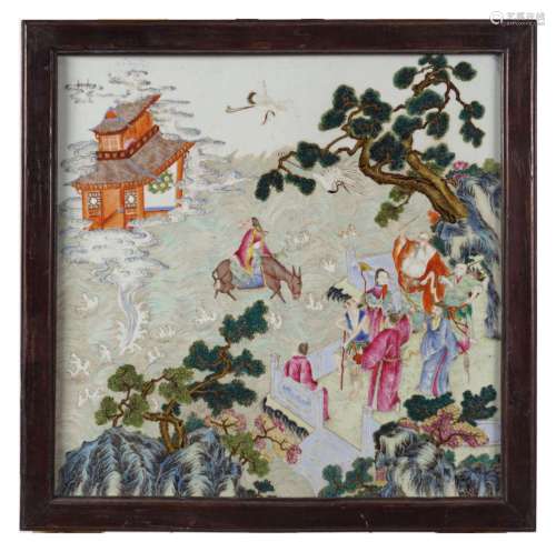 CHINESE QING PORCELAIN PLAQUE