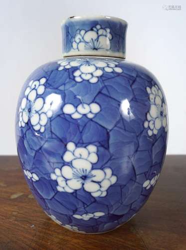 CHINESE KANGXI BLUE AND WHITE JAR