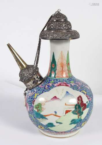 18TH-CENTURY CHINESE FAMILLE ROSE EWER