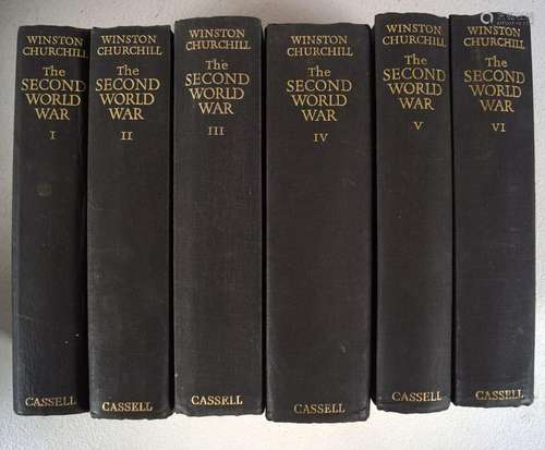 WINSTON CHURCHILL THE SECOND WORLD WAR 6 VOLUMES