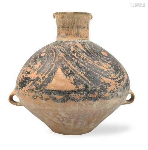 Chinese Neolithic YangShao Pottery Painted Jar