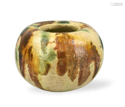 Chinese Sancai Glazed Waterpot, Tang Dynasty