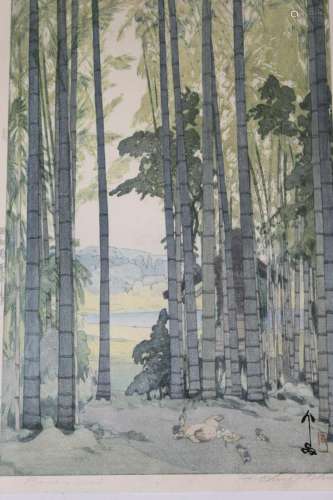Japanese woodblock print by Hiroshi Yoshida