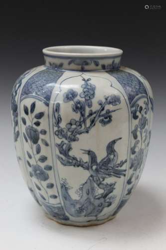 Chinese Blue and White Porcelain Jar