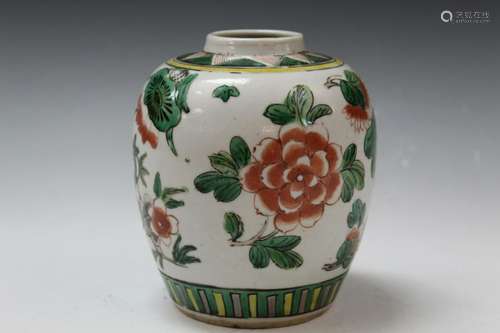 Chinese Famille Rose Porcelain Jar