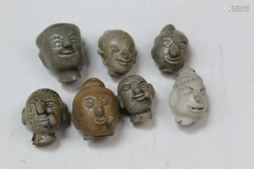 Sawankhalok Figurine Heads