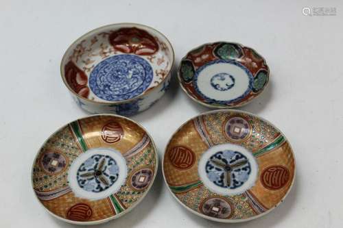 Four Japanese Porcelain Dishes