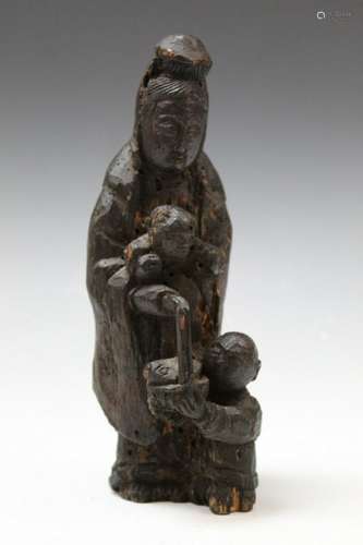 Chinese Carved Wood Figurine