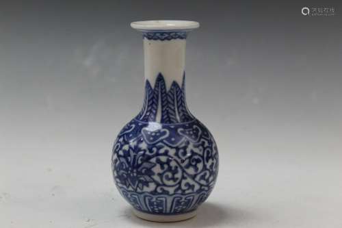 Chinese Blue and White Porcelain Miniature Vase