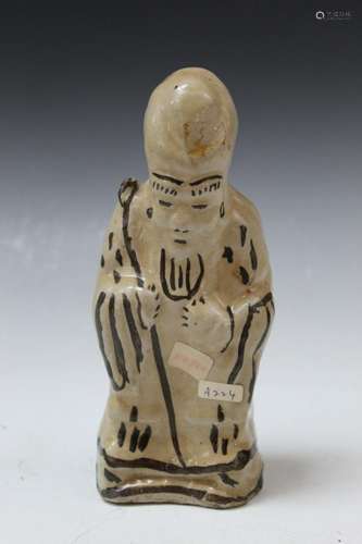 Chinese Cizhou Pottery Figure, MIng Period.