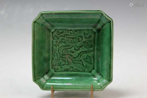 Chinese Green Glazed Small Dish