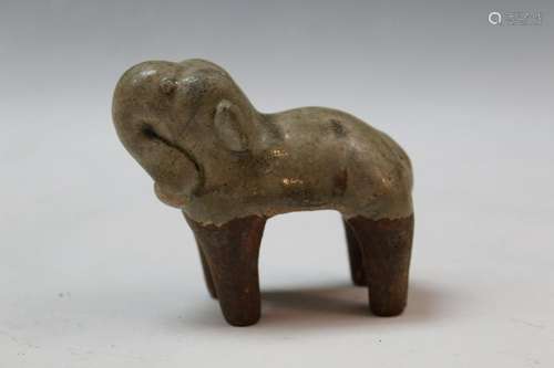 Sawankhalok Elephant Figurine