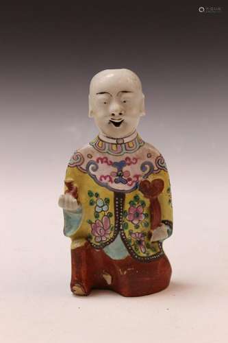 Chinese Famille Rose Porcelain Figure