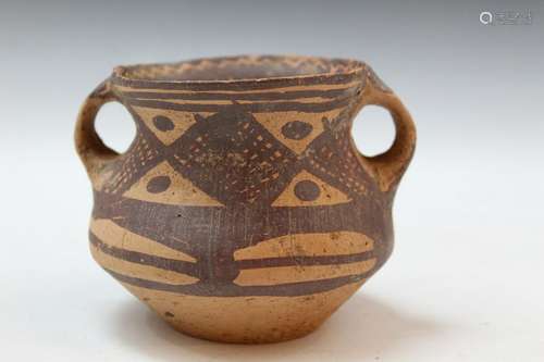 Chinese Neolithic Red Pottery Jar, Machang Period