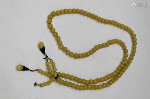 Chinese Glass Beads Court Necklace