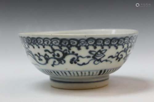 Chinese Blue and White Porcelain Bowl