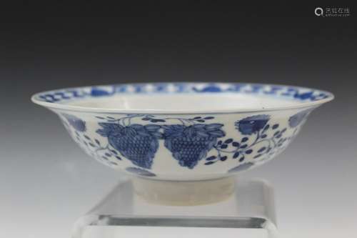 Chinese Blue and White Porcelain Bowl