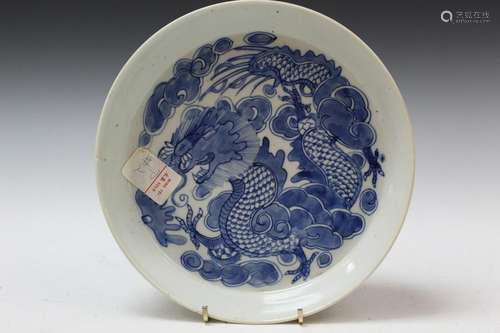 Chinese Blue and White Porcelain Plate