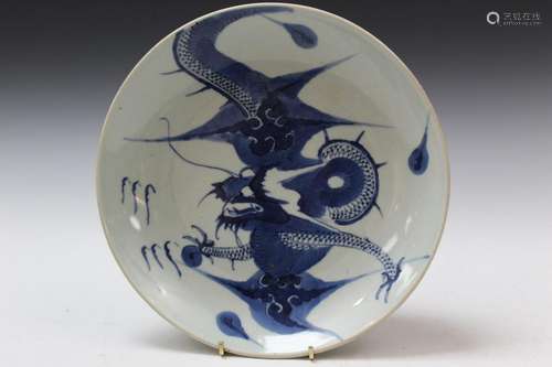 Chinese Blue and White Porcelain Plate