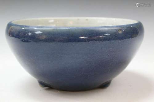 Chinese Blue Glaze Porcelain Incense Burner