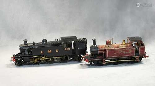 A painted metal kit or scratch built model O gauge electric ...