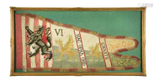 A Welsh Guards pennant, 19th century,