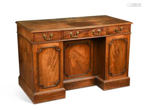 A George III mahogany dressing table,