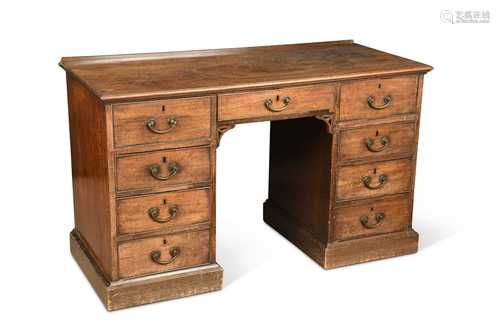 A George III mahogany dressing table,