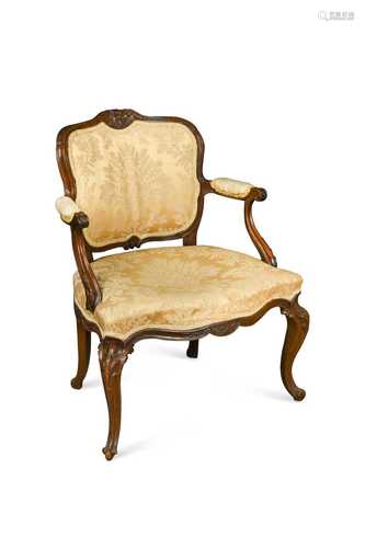 A Louis XVI style mahogany chair,