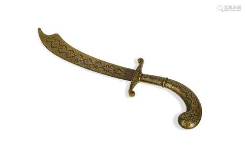 A Koftgar work letter opener, 19th century,