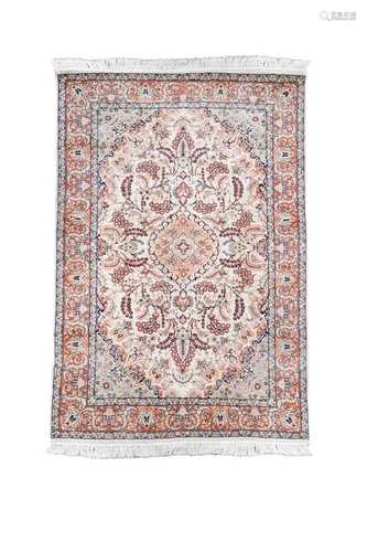 A Kashan rug, late 20th century,