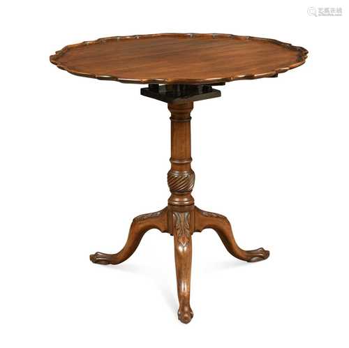 A George III style mahogany table, late 19th century,