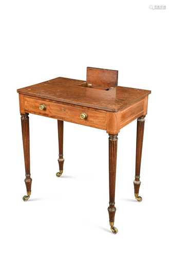 A mahogany writing table in the manner of Gillows, 19th cent...