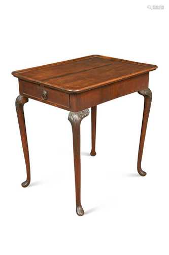 An early George III mahogany silver table,