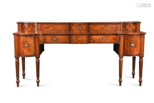 A George IV mahogany sideboard,