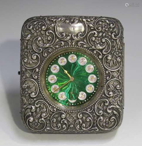 An early 20th century plated keyless wind open-faced gentlem...