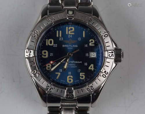 A Breitling Super Ocean Automatic 1000m/3300ft stainless ste...